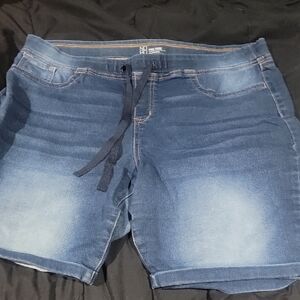 Blue Denim Shorts